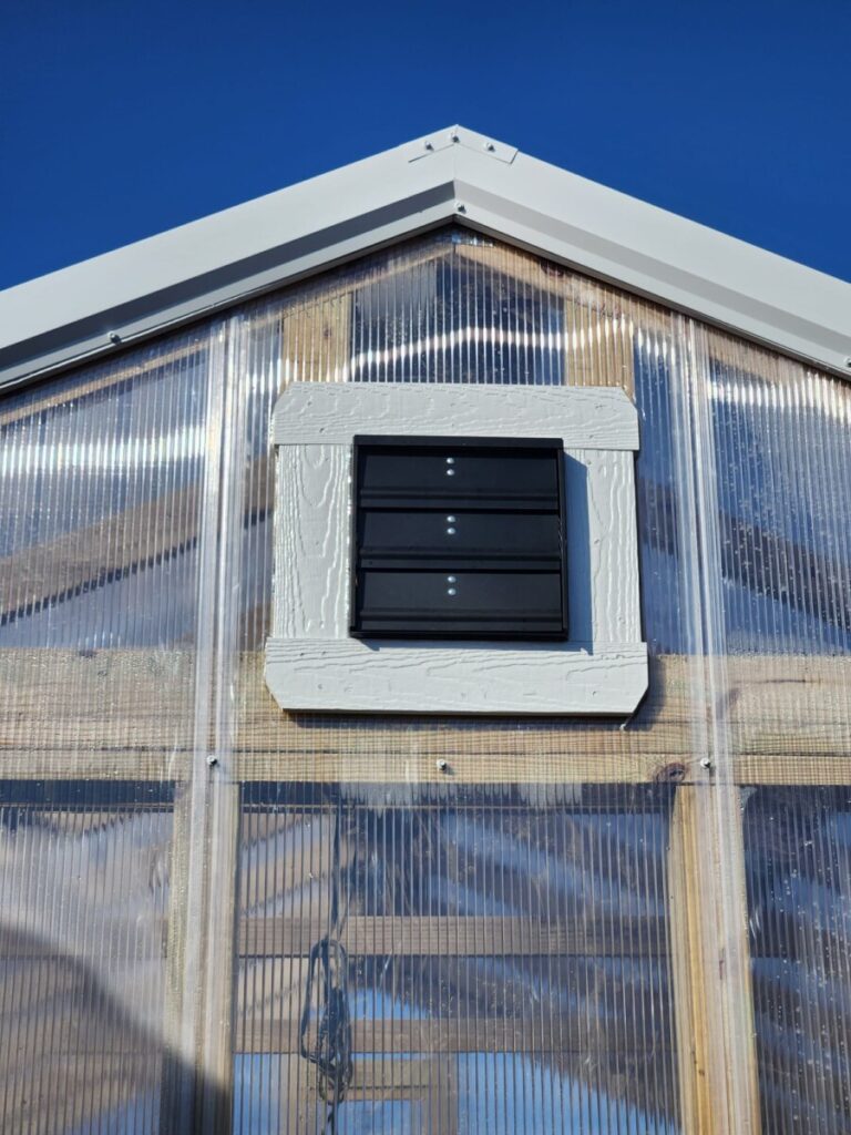 greenhouse gable fan vent