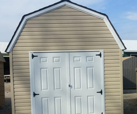 Lofted Barn with double doors on gable end