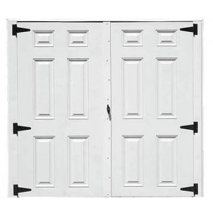 White Fiberglass Double Doors