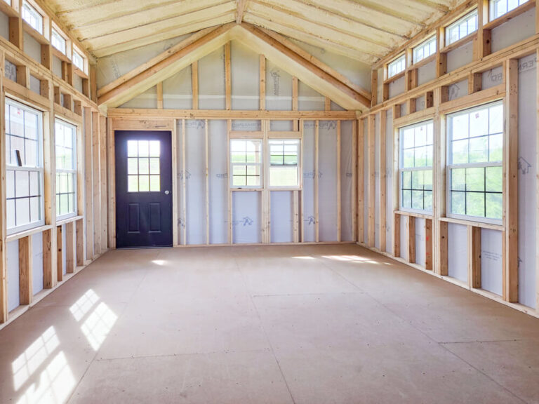 Swiss Cabin inside unfinished