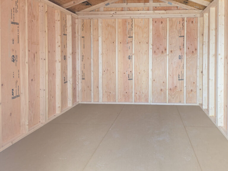 Utility Shed inside view