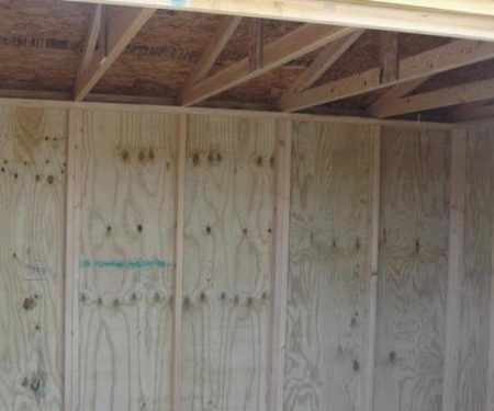 Shed interior details by Garden Shed by Mid-America Structures
