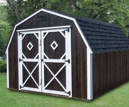 Painted Standard Barn with double doors