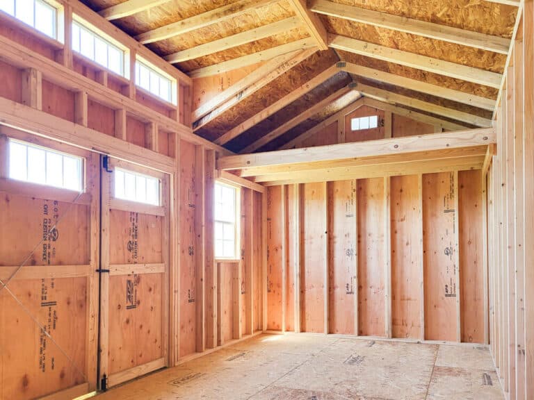 inside a villa shed