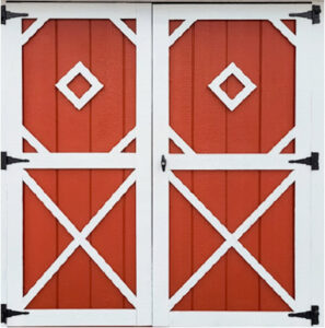 Crossbuck Painted Door